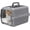 Gray, variant on Grey Small Hard Sided Pet Carrier, Portable Ventilated Travel Crate with Metal Door and Handle for Small Dogs and Cats, Perfect for Car Rides, Vet Visits and Daily Use