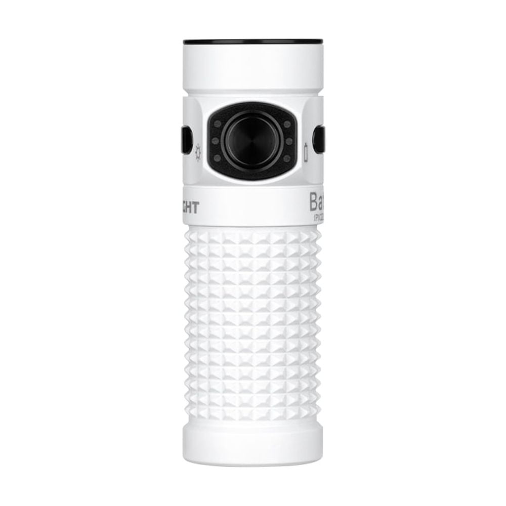 Olight Baton 4 Premium White Rechargeable Flashlight w/Charging Case, 1300 Lum