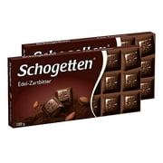 Schogetten Dark Chocolate Bar Candy Original German Chocolate 100g/3.52oz (Pack of 2)