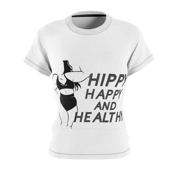 Hippy Happy and Healthy Women's Cut & Sew Tee (AOP)