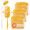 Yellow, variant on Xueyu 30 Pack Heavy Duty Duster Refills for Swiffer Duster, Disposable Microfiber Duster with 1 Short Handle and 1 Extended Handle, 4X Microfibers for Cleaning