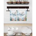 thumbnail image 3 of Octopus Coastal Kitchen Dish Towels for Drying Dishes Set of 2, Summer Nautical Starfish Coral Ocean Waffle Weave Microfiber Hand Tea Bathroom Towels Quick Dry & Absorbent Towel 15.7x23.6, 3 of 7