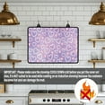 thumbnail image 4 of SEANATIVE Stove Top Cover for Electric Stove Multi-Purpose Stove Dust-proof Cover Protector Heat-Resistant Stovetop Mat for Induction Cooktops, Pearl Diamond Violet Pink Valentine's Day, 4 of 7