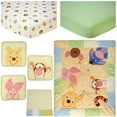 thumbnail image 2 of Disney Peeking Pooh 7-Piece Nursery Crib Bedding Set, 100% Cotton Sheet, Crib Size, 2 of 10