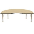 thumbnail image 3 of ECR4Kids 48in x 72in Kidney Everyday T-Mold Adjustable Activity Table Maple/Black/Sand - Chunky Leg, 3 of 3