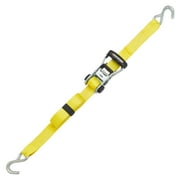 SmartStraps RatchetX 1.5 x 14ft Commercial Tie Down Strap, Yellow, 2 Pack - 1,677lb SWL