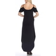 thumbnail image 2 of White Mark Womens Cold Shoulder Long Maxi Dress, 2 of 2