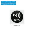 thumbnail image 2 of Pegatinas NFC Uxcell NFC213, pegatinas de etiqueta, 144 bytes de memoria, etiquetas NFC redondas en blanco, paquete de 5, 2 of 5