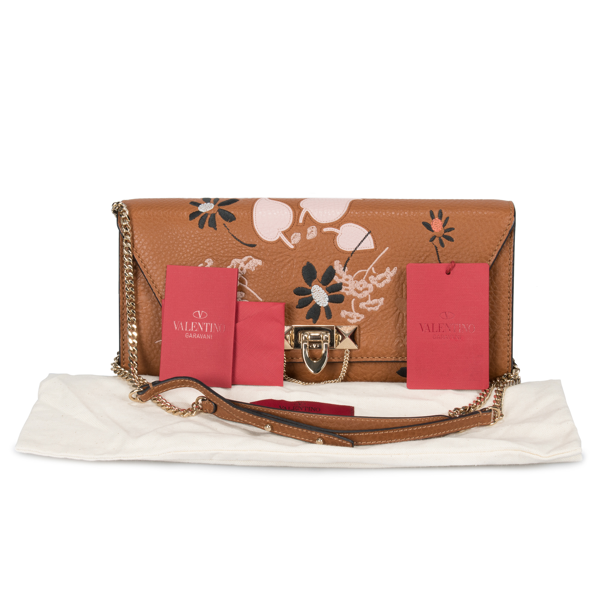 Valentino Demilune Clutch Purse in Brown - image 6 of 7