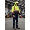 thumbnail image 4 of Just In Trend High Visibility Reflective Fleece Lined Waterproof Safety Jacket, ANSI107 Compliant, Yellow (Medium), 4 of 5