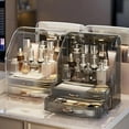 thumbnail image 5 of Clear Makeup Organizer Countertop with Drawers and Lid, Dustproof Organizers and Storage for Bathroom Vanity, Ideal for Cosmetic, Beauty Supplies -Black, 5 of 6