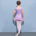thumbnail image 2 of HAWEE Justaucorps de Ballet pour Filles à Manches Courtes Danse Gymnastique Ballerine Tenue de Ballet Robe, 2 of 2