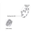 thumbnail image 5 of Anillo abierto ajustable con circonita cúbica, anillo de mujer de plata de ley 925 chapado en oro, aniversario de boda, anillo de promesa de hoja de olivo, anillos de boda, joyería para mujer, 5 of 5