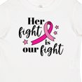 thumbnail image 4 of Inktastic Breast Cancer Awareness Her Fight is Our Fight Boys or Girls Baby T-Shirt, 4 of 5