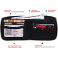 thumbnail image 2 of Dreamo Men's Leather Bifold Wallet, RFID Blocking, Zipper Wallet, Black, 2 of 5