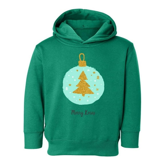 Merry Xmas Bulb Hoodie Toddler -Image by Shutterstock, 2 Toddler