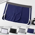 thumbnail image 4 of MYG Men Sexy Underwear Dress Open Crotch Breathable Boxers Button Adjust Bulge Pouch, 4 of 9