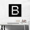 thumbnail image 2 of ARTCANVAS Classy Black White Marble Alphabet Letter B Canvas Art Print - Size: 18" x 18" (0.75" Deep), 2 of 9