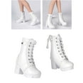 thumbnail image 6 of 1/6 Scale High Heeled Shoes Boot for 12" Women Figures Model Accessories White, 6 of 8