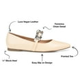 thumbnail image 6 of Journee Collection Womens Metinaa Ballet Pointed Toe Slip On Flats, 6 of 7