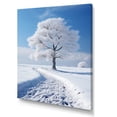 thumbnail image 2 of Designart "Snowy Tree gracefulness II" Floral Wall Art Print, 2 of 5