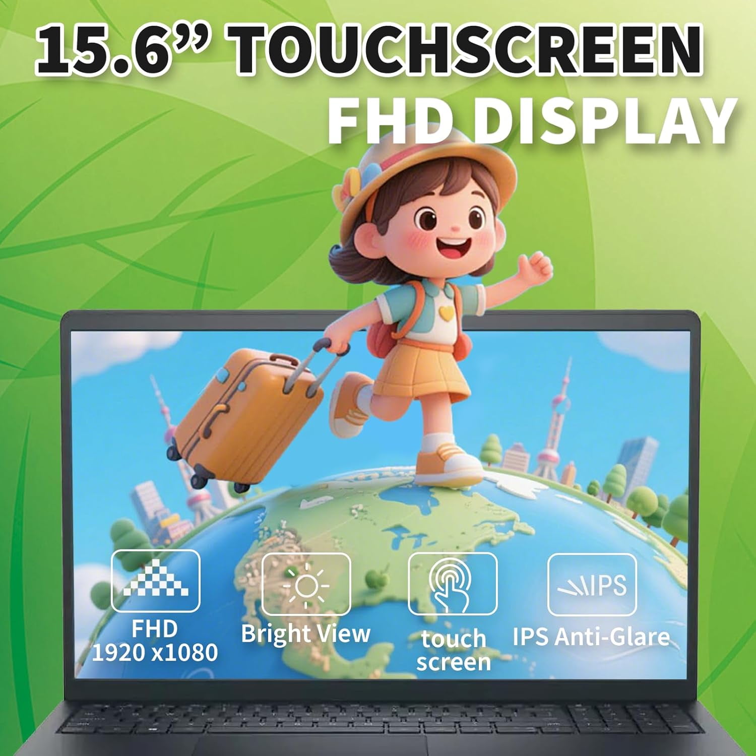 Dell Inspiron 15 3530 Touchscreen Laptop Computer, Intel Core i5 1334U, 16GB RAM, 512GB SSD, 15.6'' FHD Anti-Glare Display, Wi-Fi 6, Ai Copilot, Windows 11 Pro, for Business & Student