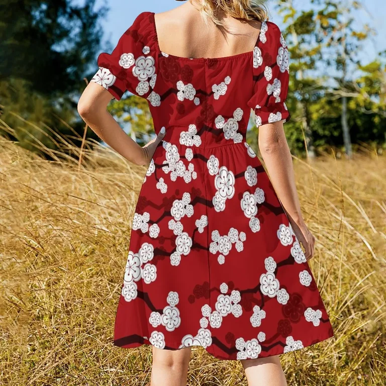cherry blossom homecoming dress Sleeveless Short Homecoming Dress with Flower Bodice Lilac / 3XLarge