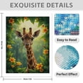 thumbnail image 3 of Diamond Art Kit for Adults, Giraffe Surrounded By Colorful Foliage Diamond Painting for Adults Beginners, DIY Diamond Art Painting Kits, 5D Diamond Painting Crafts for Home Decor 12x16 Frameless, 3 of 7