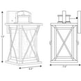 thumbnail image 2 of Progress Lighting Barlowe 1-Light Small Wall Lantern, Stainless Steel, Clear Seeded Glass, 2 of 7