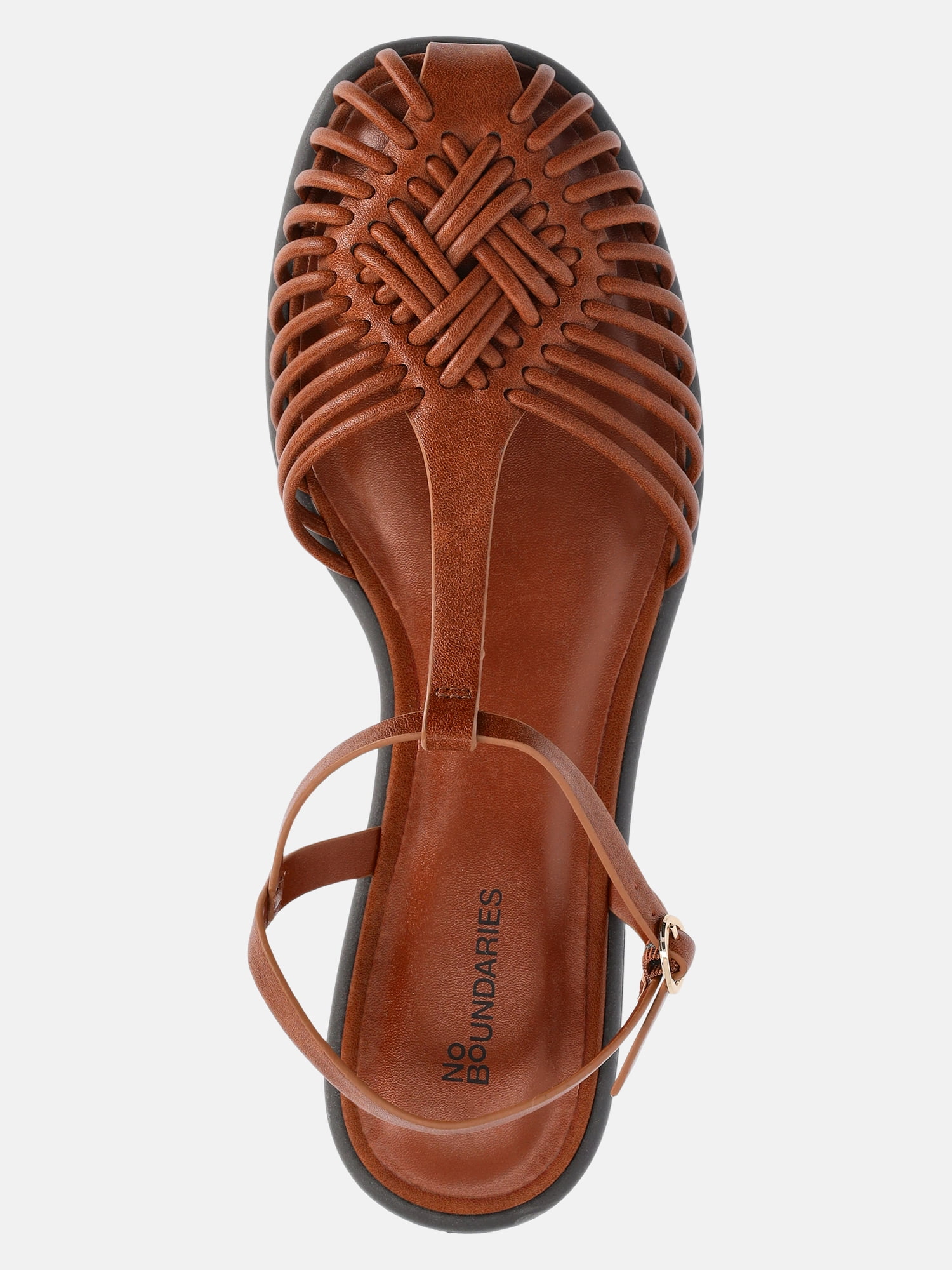 No Boundaries T-Strap Huarache Sandals, Women's