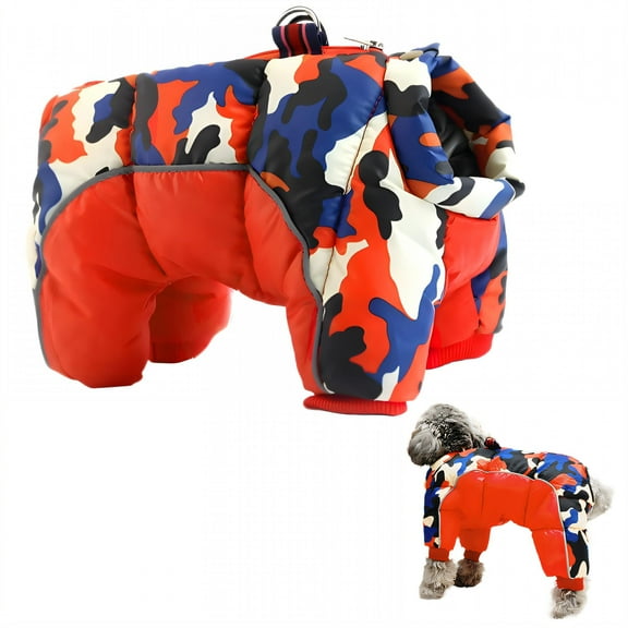 GASTROPOD 1Pcs Dog Coat,Polyester Dog Jackets for Medium Dogs,Girl Dog Clothes,Orange,L