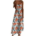 thumbnail image 2 of Wowcloth Women's Casual Floral Printed Sleeveless Dress for Women V Neck Flowy Party Midi Dresses, 2 of 5