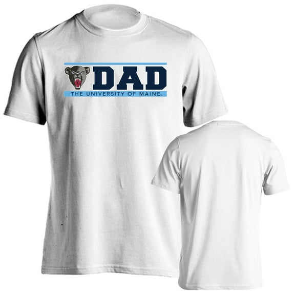 University of Maine Black Bears Dad Proud Parent Short Sleeve T-Shirt