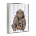 thumbnail image 2 of Stupell Industries Cottage Bear and Cub Blue Stripes Gray Framed Giclee Art, 16 x 20, by Lil' Rue, 2 of 7