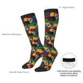 thumbnail image 4 of Susaid Colored Guitars Print Thermal Winter Socks for Men and Women, Warm Crew Hiking Socks, for Boots and Outdoor Activities, 4 of 6