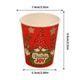 thumbnail image 3 of Dmlowu Christmas Paper Cups - 10pcs Disposable Cups & Coffee Cups for Xmas Decor, Exquisite Christmas Decorations Cups for Xmas Weddings Holiday Party Supplies, 3 of 9