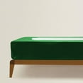 thumbnail image 5 of DNG Creations 1 Piece Box Spring Cover 100% Egyptian Cotton Wrap Around 4 Sides for Hotel & Home, Fits Box Springs up to 18 Inch Deep Pocket ( Solid Green - Twin XL ), 5 of 7