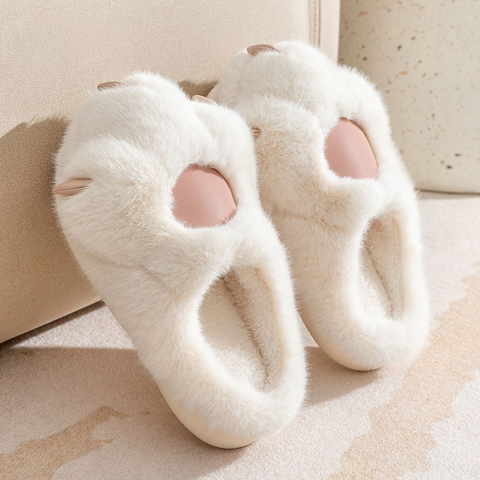 Pantoufles En Feutre Doublées Polaire - Motif Halloween Mignon - Chaussons Chauds Pour Maison, Chambre - Confort Hiver - 11