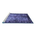 thumbnail image 2 of Ahgly Company Machine Washable Indoor Rectangle Persian Blue Traditional Area Rugs, 8' x 10', 2 of 4