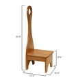 thumbnail image 2 of Solid Hardwood Bench Step Stool with Handle Made in the USA, 2 of 4