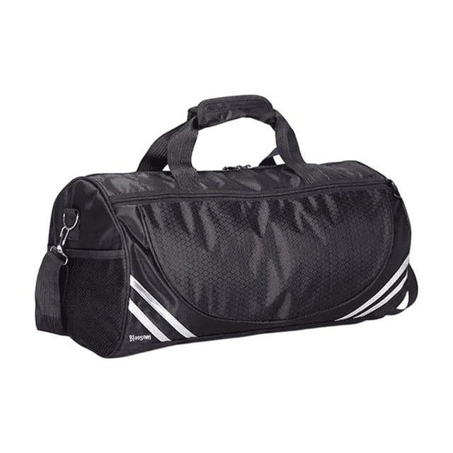 Maleta Deportiva Bloosom Casual Gimnasio Mochila Viaje Gym Franjas M Negro Franjas Plateado