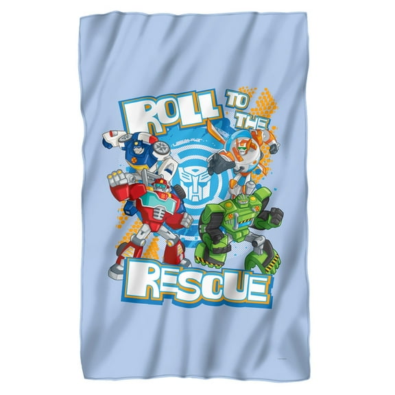 Transformers Roll to The Rescue Fleece Blanket 36' x 58'