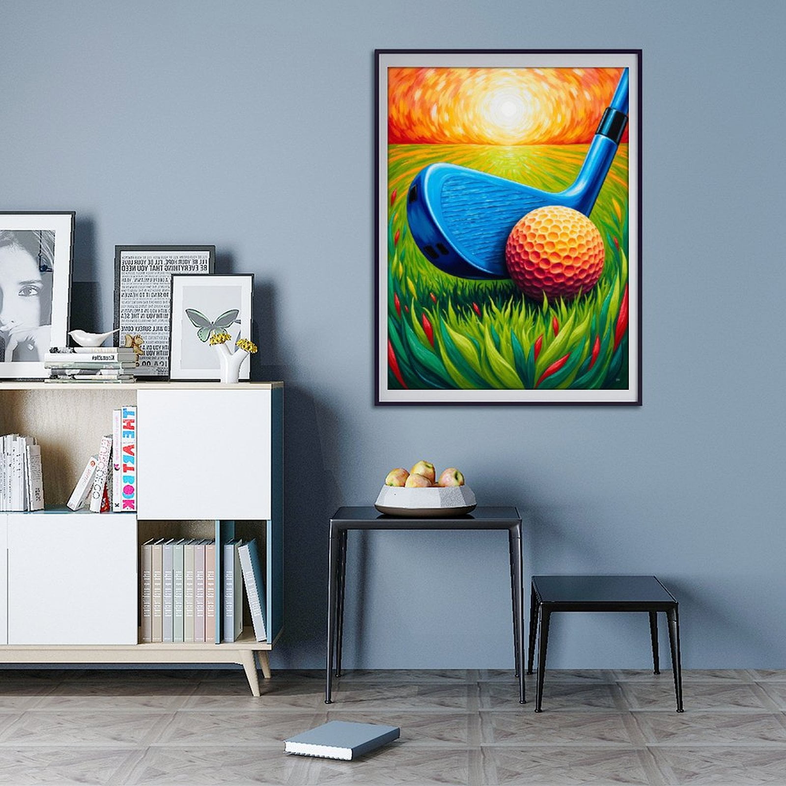 Diamond Art Kits for Adults - 5d Golf Club Sunrise Art Scene Diamond Painting for Adults, Diamond Art for Adults Beginners, Diamond Painting Kits for Adults for Home Wall Decor