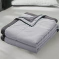 thumbnail image 4 of Qocolhg Summer Cooler Quilt Twin Size - Cooling Blankets for Hot Sleepers, Skin-friendly Plain Printed Washed Cotton Summer Quilt, Bedding Soft Coverlet Quilts for Adults Kids, 55x79 inch, Gray, 4 of 6