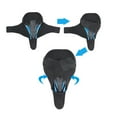thumbnail image 2 of FUTUREORYY 1Pc Blue Silicone Bike Saddle Comfortable for Long-time Cycling 11.0*6.7*1.6in, 2 of 8