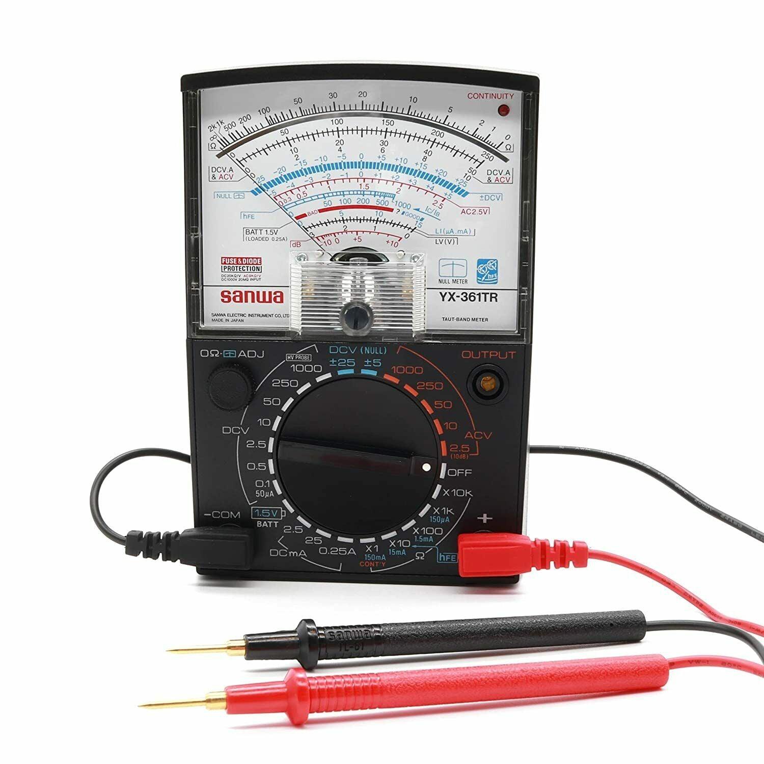 Sanwa YX361TR Analog Multimeter with Variety of Measurement Functions