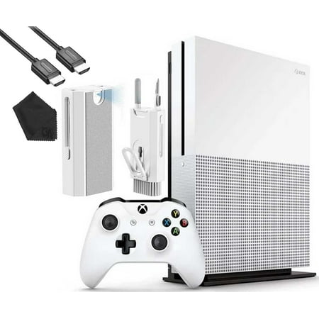 Microsoft Xbox One S 1TB Gaming Console White with HDMI Cleaning Kit