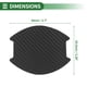 thumbnail image 2 of Calcomanía de copa de manija de puerta de coche 3D universal Unique Bargains, anti-rasguños, fibra de carbono negra, 4 piezas 83.5x94mm, 2 of 6