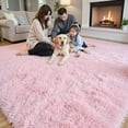 thumbnail image 2 of Rugs for Living Room 6x9, Alfombras para Salas Fluffy Shag Large Fuzzy Plush Soft Area Rug, Shaggy Carpets for Bedroom, Kids Boys Girls Home Decor Aesthetic(6 x 9, Pink), 2 of 15