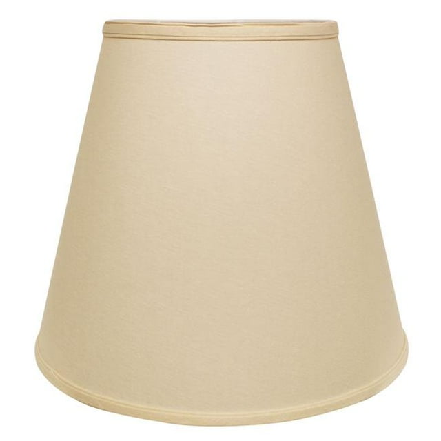 HomeRoots 470024 18 in. Parchment Biege Empire Linen Lampshade